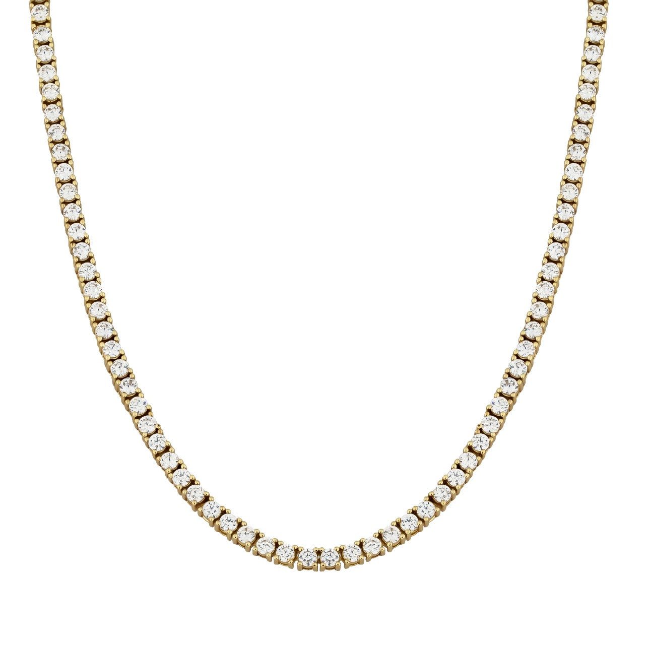 2.5 Tennis Necklace Gold