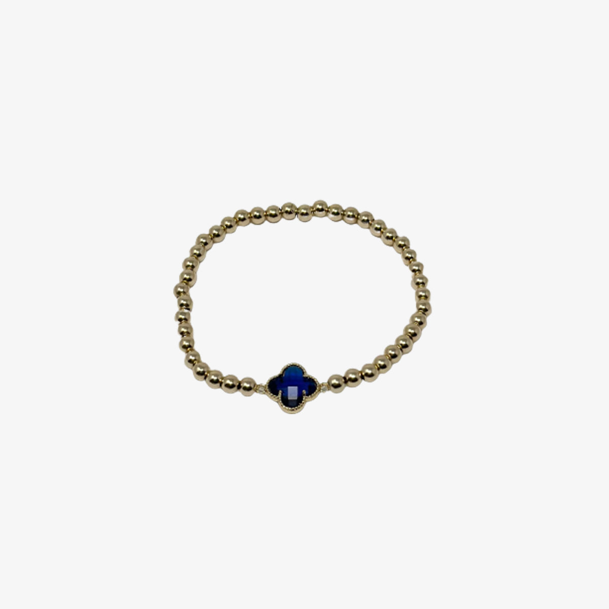 Small Blue Clover Bracelet